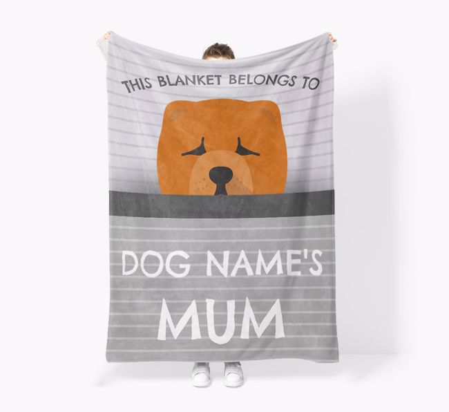 'This Blanket Belongs To...' - Personalised {breedFullName} Blanket: Premium Sherpa Fleece